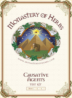 “Cigar Box” Label for Test Kits: Monastery of Herbs